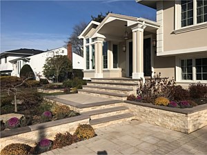 Cambridge Sandstone XL Ledgestone steps walkway Brown Wave steps treads